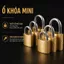 Ổ khóa mini đồng thau khóa vali tủ cá nhân kèm chìa khóa nhỏ gọn tiện dụng