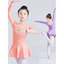 Váy trẻ em dài tay màu hồng Spandex cho bé gái Trang phục khiêu vũ