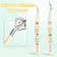 Nhíp nối mi FAVORITEGOODS, Nhíp nối mi in hình gấu hoạt hình bằng thép không gỉ, Nhíp lông mi giả đa năng đầu cong