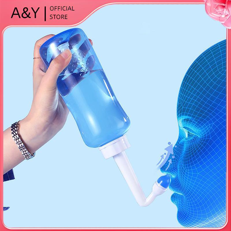 A & Y Người Lớn Trẻ Em Nước Rửa Mũi Bảo Vệ Mũi Làm Sạch Dưỡng Ẩm Trẻ Em Người Lớn Tránh Dị Ứng Viêm Mũi Neti Pot 300ml.