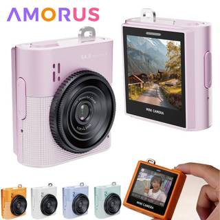 64MP Mini Ngón Tay Cái Camera Hành Động Học Sinh 16x Zoom Kỹ Thuật Số Camera Kỹ Thuật Số 1.4 "Màn Hình IPS Máy Ghi Hình Di Động Máy Quay