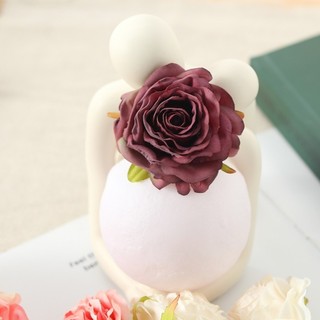 [BÁN] 5 chiếc 7cm Đầu hoa hồng lụa nhân tạo Hoa hồng giả Trang trí đám cưới DIY Cake Topper Phụ kiện thủ công hoa cổ điển Bó hoa cô dâu Đạo cụ chụp ảnh dự tiệc tại nhà