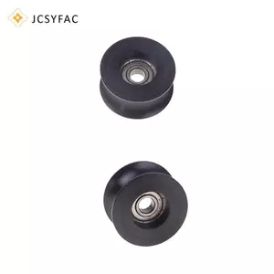 JCSYFAC 1 Cái BU0840 U Loại U Ròng Rọc Ròng Rọc Con Lăn Hướng Dẫn Bánh Xe Ròng Rọc Bánh Xe Poleas Para Cuerdas Nhựa Bọc Ròng Rọc Mang Mới