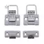 Maybest 2 Chiếc Thép Không Gỉ Chrome Bật Tắt Chốt Cho Hộp Ngực Hộp Đựng Vali Dụng Cụ Khóa {VN}