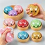 8.5cm Sáng Bóng Lấp Lánh Hạt Chảy Baozi Squishy Đồ Chơi Với Mini Hấp Hộp Mêsia Thị Giác Xúc Giác Kép Giảm Căng Thẳng Bóp Đồ Chơi