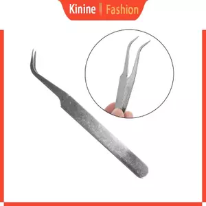 KIN Thép không gỉ Cong Đầu Nhíp Nippers để mở rộng lông mi và nhãn dán trang trí móng tay cho Gel Acrylic đính đá