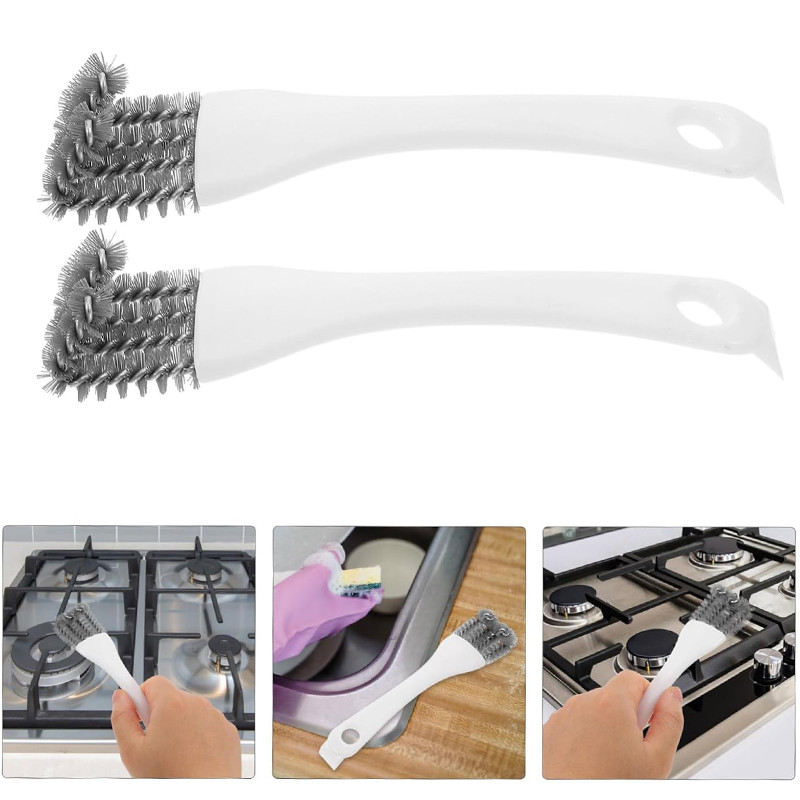 Bàn Chải Dây Nhà Bếp Mới Có Tay Cầm Phạm Vi Hood Bếp Bồn Rửa Nướng Khoảng Cách Bàn Chải Làm Sạch Dầu Vết Bẩn Tẩy