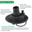 LACYESUK RV Gravity Water Inlet, Gravity Fill Round Gravity Fresh Water Fill Hatch, Hatch Fresh Water Black Plastic RV Fresh Water Gravity Fill Hatch Camper
