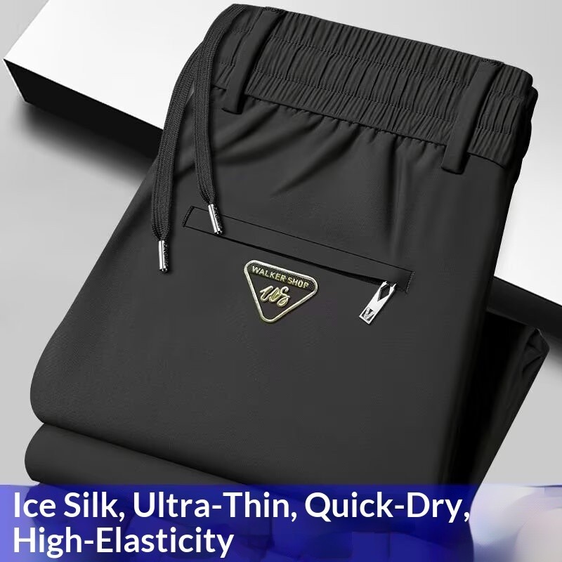 VG Nam Quần Rời Phong Cách Hàn Quốc Hợp Thời Trang Ice Silk Siêu Mỏng Nhanh Khô Co Giãn Cao Đến Mắt Cá Chân