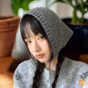 Khăn quàng cổ tam giác cổ điển thời trang Khăn ấm áp dành cho nữ Khăn quàng cổ dệt kim dày Khăn quàng cổ nữ quấn đầu ngoài trời mùa đông mới