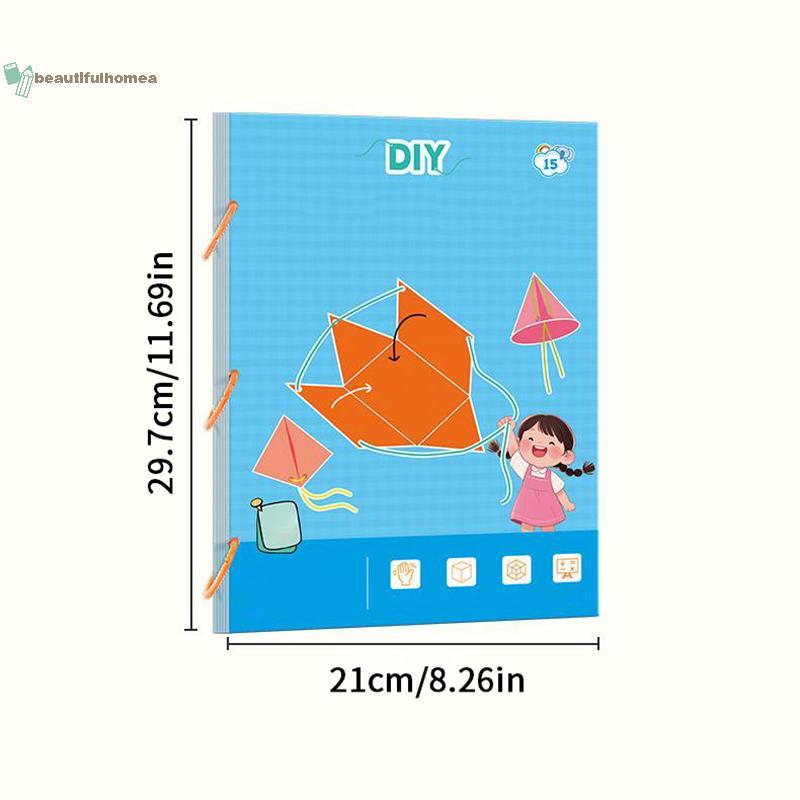 Sách BeautifulHomeA hình học 3D có thiết kế dây, dạy khối lượng & diện tích bề mặt
