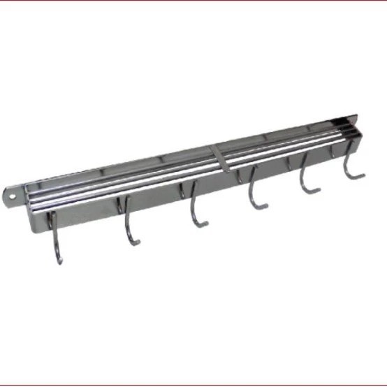 Kệ cài dao thớt bằng inox kèm móc treo đồ tiện dụng và chắc chắn tặng kèm ốc vít