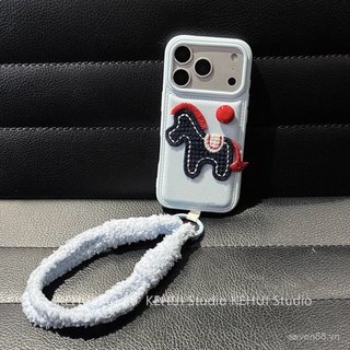 Ốp Điện Thoại Thích Hợp Cho iPhone X XS XR XSMAX 11 12 13 14 15 16 17 Pro max Plus Air Dễ Thương Ba Chiều Thêu Pony Chống Sốc Chống Sốc Vỏ Bảo Vệ Tất Cả