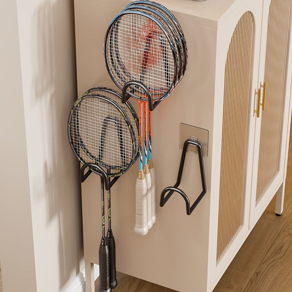 Khung treo vợt cầu lông, tennis và pickleball bằng kim loại dán tường - FEDAOG