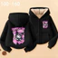 Áo Hoodie nữ Kuromi Zip Áo khoác có mũ trùm đầu hoạt hình hợp thời trang Nhẹ thoải mái Phong cách hàng ngày