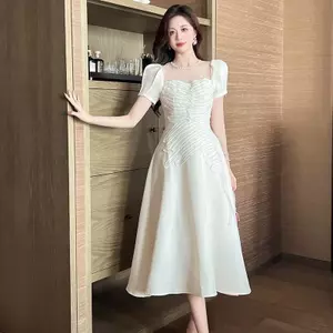 Váy Thời Trang Cao Cấp Tiểu Thư Phong Cách Sang Chảnh - Vải Gold Không Nhăn Co Dãn Nhẹ Size S-2XL