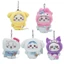 PS1 Sanrio x Chiikawa usagi Hachiware Furuhonya Trang Phục Dễ Thương Hoạt Hình Sang Trọng Túi Charm Kawaii Móc Khóa SP1