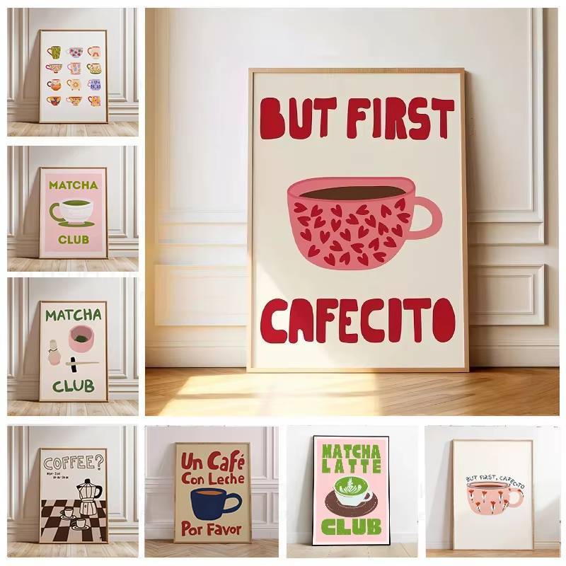 Nhưng Đầu Tiên Cafecito Trích Dẫn Canvas In Tối Giản Matcha Câu Lạc Bộ Tây Ban Nha Nghệ Thuật Treo Tường Áp Phích Cho Phòng Khách Hiện Đại Cafe Trang Trí Nhà