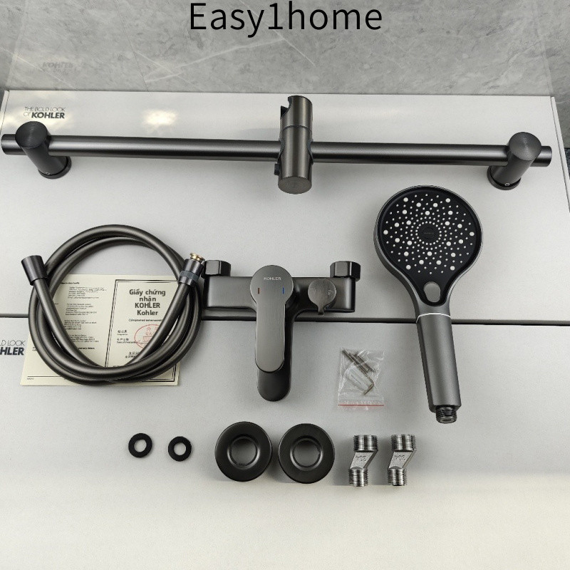 【 KOHLER 】Vòi tắm ba chức năng hoàn toàn bằng đồng 1.0kg Vòi tắm đa chức năng Lõi van Nhật Bản Van trộn nước nóng lạnh V