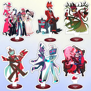 For Hazbin Hotel Velvet Alastor Vox Valentino Lucifer Adam The Exorcist 15CM Acrylic Stand Sending Friends Gift Des
