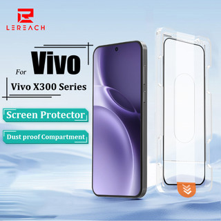 Kính cường lực Lereach cho Vivo X300 Ultra X300 Pro X300 FE X300s Bảo vệ màn hình Ngăn chống bụi Liên kết một giây Phim kính cường lực