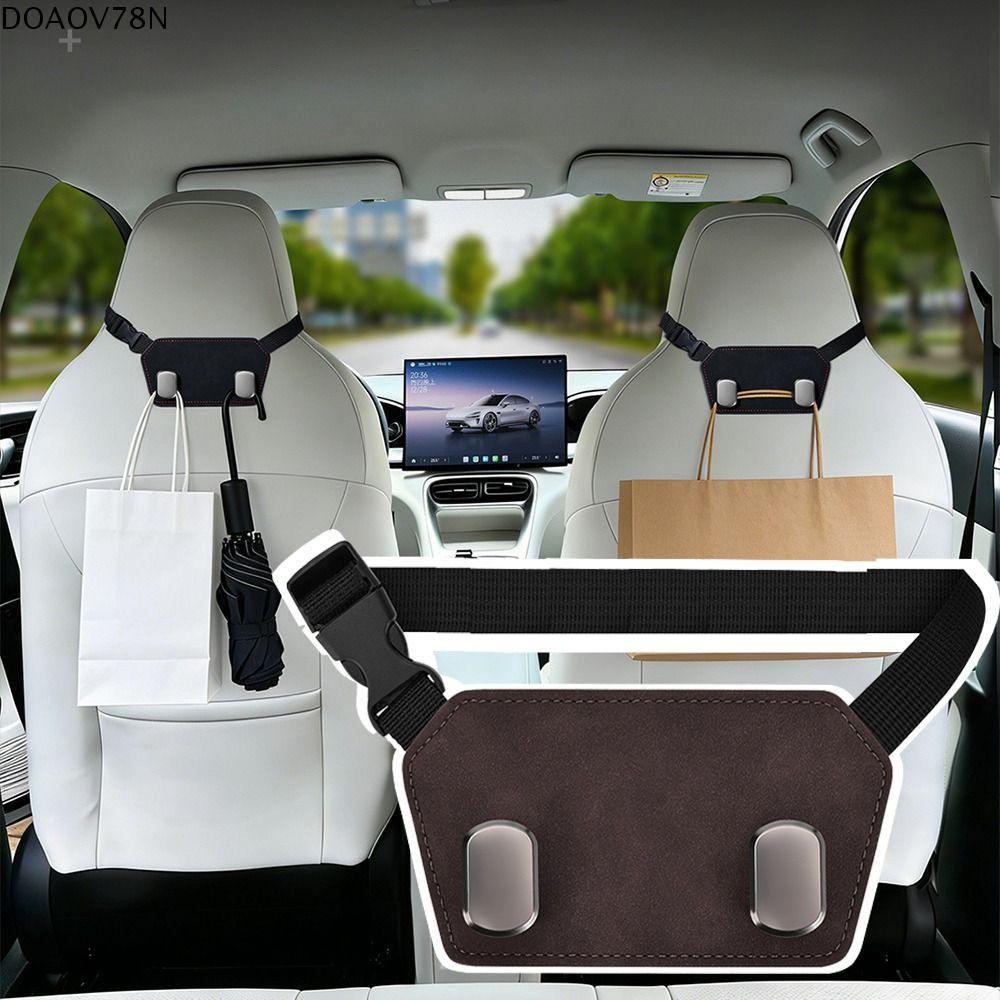 Móc treo ghế sau ô tô DOAOV78N, Móc đôi treo tựa đầu ô tô có khả năng chịu tải cao, Giá đỡ túi tựa đầu treo chống mài mòn đa năng