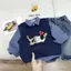 Bộ Gile Bé Trai 3 Chi Tiết – Sơ Mi Kẻ Xanh Phối Quần Jean Bò, Set Smart Boy Thời Trang Cho Bé