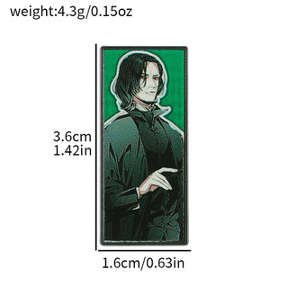 6 Cái / bộ Harry Potter Học Viện Ma Thuật Hermione Granger Ron Weasley Draco Hợp Kim Thổ Cẩm Kim Loại Ve Áo Pin