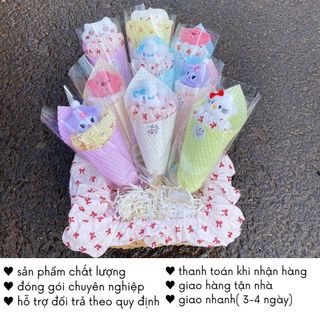 Hoa Gấu Ốc Quế Độc Lạ Cute Hình Thú Nhồi Bông Dễ Thương Quà Tặng Bạn Gái Sinh Nhật Timo QT32