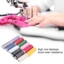 SMILE 12 Chiếc Chỉ May Bộ, Bobbins Nhựa Đa Năng Polyester May Chỉ, Thủ Công DIY Chỉ May Thêu