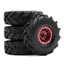 4 62mm 1.0 "Kim Loại Beadlock Bánh Xe Lốp Cho 1 / 18 RC Bánh Xích Traxxas TRX4M 1 / 24 Trục SCX24 FMS FCX24 Ascent-18 Nâng Cấp Phần