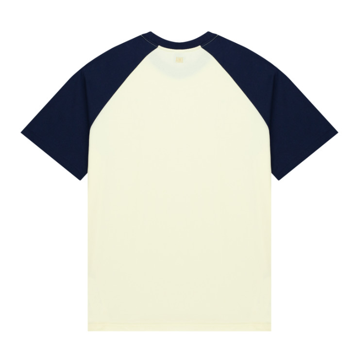 Chất Lượng Cao Phong Cách Mới 135 #Unisex Áo thun ngắn tay màu tương phản Áo thun ngắn tay thông thường