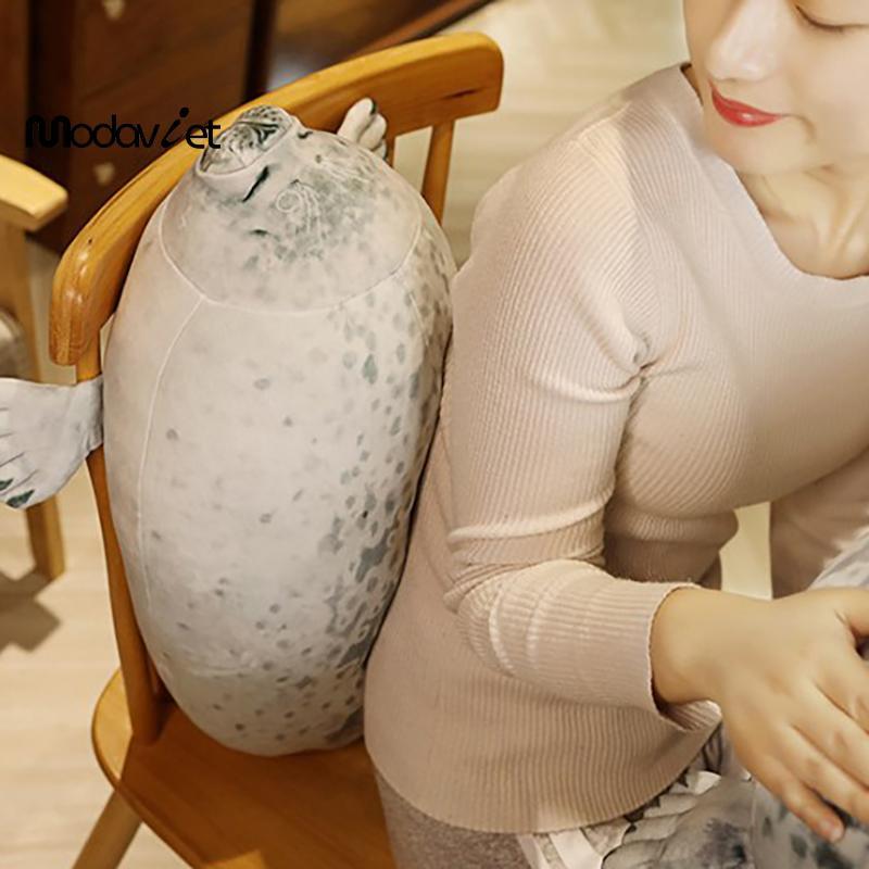 [modavietnamshop] Gối Angry Blob Seal Chubby 3D Mới Lạ Búp Bê Sư Tử Biển Đồ Chơi Nhồi Bông Sang Trọng Cho Bé Ngủ Ném Gối Quà Tặng Cho Bé Gái Đẹp
