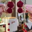 Kudosation 1 Vintage Thanh Lịch Màu Đỏ Floed Hoa Hồng sel Kẹp Tóc Thời Trang Đuôi Ngựa Móng Vuốt Cua Kẹp Cho Bé Gái Nữ Tinh Tế Phụ Kiện Tóc Đẹp