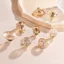 Tay Cầm Ánh Sáng Sang Trọng Tủ Cửa Tủ Quần Áo Tay Cầm Hợp Kim Kẽm Màu Champagne Tay Nắm Cửa Phong Cách Bắc Âu Tay Cầm Pha Lê Một Lỗ BQ2C