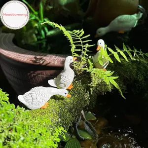 Hodou 3 Chiếc Dễ Thương Trắng Du Thủy Canh Chậu Hoa Sen Nhựa Retro Tượng Điêu Khắc Ngoài Trời Cho Văn Phòng Tại Nhà Bàn Làm Việc Sân Vườn Trang Trí Bàn Làm Việc Trang Trí VN