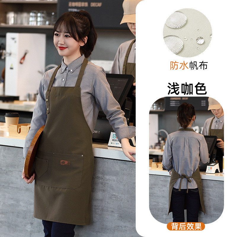Tạp dề chống nước Phiên bản Hàn Quốc Tạp dề chống dầu và chống bụi bẩn đa chức năng mới