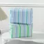 FAVORITEGOODS Dụng cụ sắp xếp vệ sinh du lịch, Túi trang điểm Seersucker sọc dung tích lớn, Túi đựng mỹ phẩm đa chức năng dễ thương Du lịch