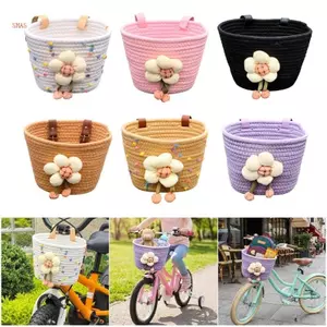 Shas Giỏ Xe Đạp Dây Mềm Dệt Ba Bánh Giỏ Xe Đạp Phía Trước Tay Lái Giỏ