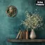 HELLOYOUNG Trang trí tường Elf bằng gỗ tròn, 8 x 8 inch, Quà tặng nghệ thuật gia đình hiện đại cho phòng khách, quán cà phê