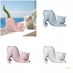 Ở Lại Gốm Thịt Cây Trồng Hình Mèo Con Cửa Sổ Hộp Xương Rồng Hộp Đựng Thực Vật Cho Mẹ Phòng Ngủ Bàn Trang Trí