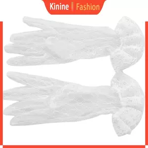 KIN Nữ Cô Gái Cưới Halloween Prom Đảng Ren Găng Tay Ngắn Cổ Tay Dài Găng Tay