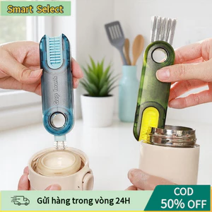 Bộ Cọ Làm Sạch 3in1 Xoay 360° - Vệ Sinh Mọi Ngóc Ngách, Chất Liệu ABS/PP/PE An Toàn, Nhỏ Gọn​