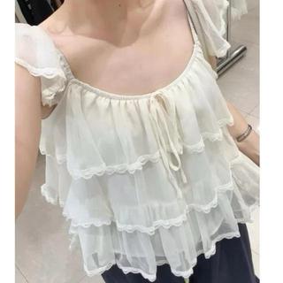 [DEAL HOT HÈ] Áo Voan 3 Tầng Cánh Tiên Phối Ren Thắt Nơ Nhiều Màu Ld_Store Fashion