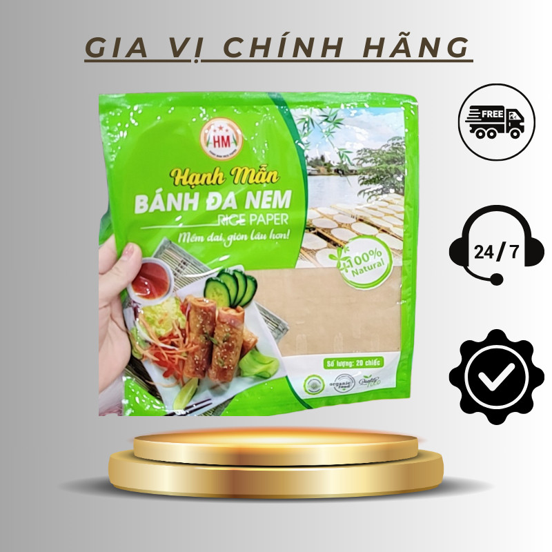 Combo BÁNH ĐA NEM HẠNH MẪN Chính hãng túi 20 chiếc - Vỏ Ram Làm Nem - Mềm dai dễ cuốn, Giòn Lâu Hơn