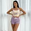 Bộ đồ ngủ nữ NICOLOO 2 chiếc, Bộ quần short Vest thông thường thoáng khí, Bộ đồ ngủ vải thân thiện với da họa tiết anh đào thoải mái dễ thương Bốn mùa