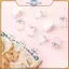 ĐIỆN 20 Chiếc Kẹp Tự Dính Nhựa Trong Suốt Kẹp Tường Stiy Treo Ảnh Kẹp Poster Cho Văn Phòng Nhà Poster Ảnh.