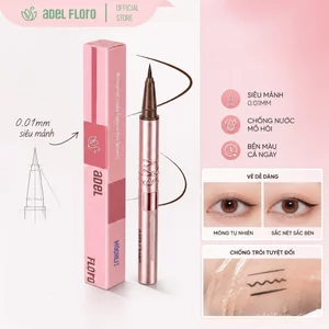【Adel Floro &Co.】Bút Kẻ Mắt Ngoại Cảnh Chạm Nổi - Đầu Siêu Nhỏ, Không Lem, Màu Chuẩn, 24H Dễ Dùng