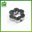 SWEET Thép không gỉ Crumpet Ring 1 Cái Khuôn Tart đục lỗ cho Mousse Bánh ngọt và Bánh nướng tại nhà hoặc tiệm bánh n