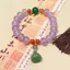 Phong Cách Trung Hoa Sen Pom Tinh Tế Vòng Tay Nữ Cổ Trang Sức Thủy Tinh Hạt Vòng Tay Quốc Gia Hợp Thời Trang Niche Cao Cấp Bạn Gái Quà Tặng 5.20